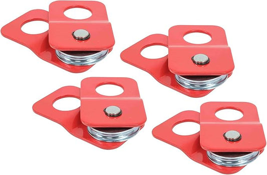 Mytee Products 4 Pack 4 Ton Winch Snatch Block for Recovery - 10,500 lbs Off Roading Snatch Block Pulley for Synthetic Rope, Towing, Hauling - Offroad Recovery Accessory for Truck ATV SUV UTV