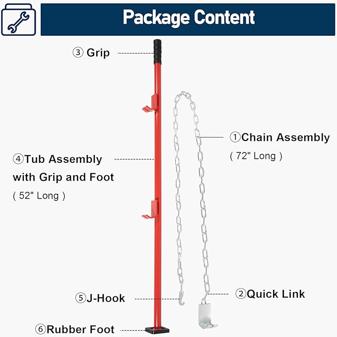 77175 Pulling Stick Tool for Car Repair (52" Long), Auto Body Puller Alignment Bar for Aligning Bumpers, Panels, Hoods, Decks and Brackets Pull Stick XL