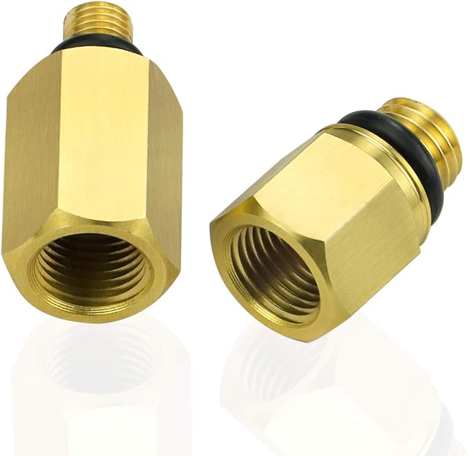 Mekar 2PCS Oil Rail Adapters Kits and 1 PC 6.0 High Pressure Oil Pump IPR Valve Air Test Fitting Tool Compatible with Ford 6.0L Powerstroke Diesel Engine