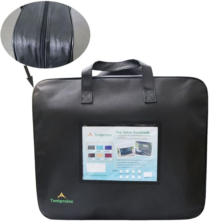 Tentproinc RV Awning Sun Shade Screen 8' X 10' 3'' (fit for 11' Awning) Mesh Sunshade UV Blocker Complete Kits Motorhome Camping Trailer Awning Screenshade - 3 Year Warranty (Brown)