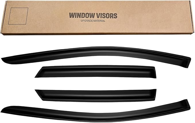 Window Rain Guards for 2007-2014 Ford Edge & 2007-2015 Lincoln MKX, Window Visor Guard Vent Wind Shade Deflector Rain Shield Protector Sun Visor 2008 2009 2010 2012 2013,Outside-Mount, 4 Pieces