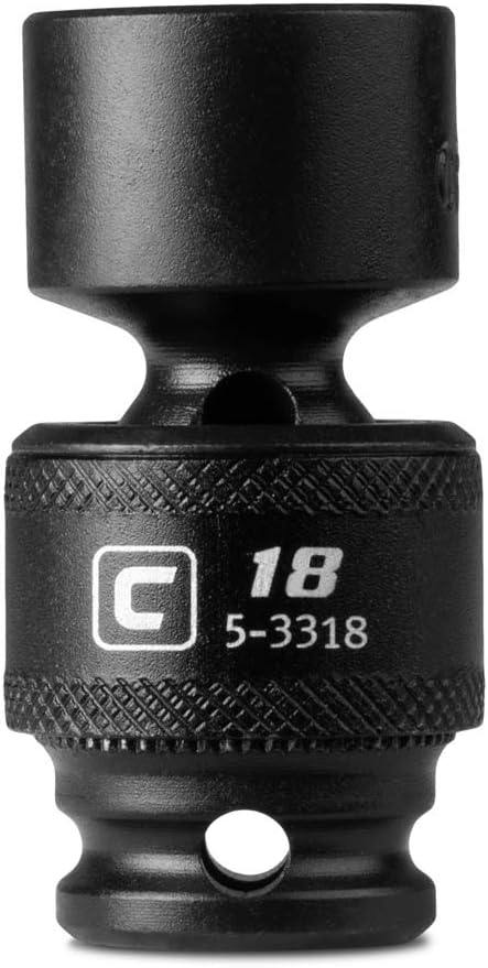 Capri Tools 18 mm Universal Impact Socket, 3/8-Inch Drive, 6-Point, Metric