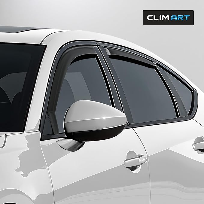 CLIM ART in-Channel Incredibly Durable Rain Guards for Acura Integra 2023-2026 Hatchback, Original Window Deflectors, Vent Window Visors, Vent Deflector, 4 pcs. - 623485