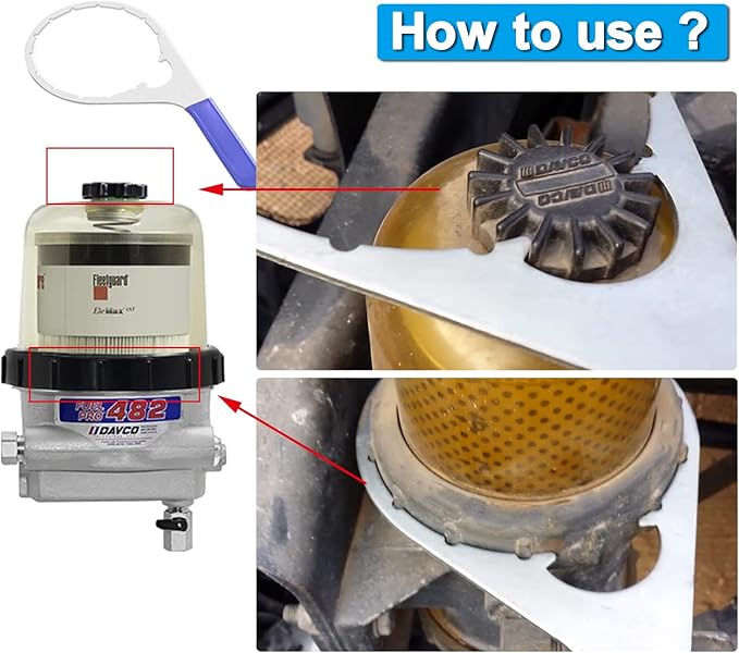 8" Fuel Filter Collar/Vent Cap Wrench for 482017 Compatible with Fuel Pro 482 483 485 487 488 & Shop Pro FXPInner with 8 inch Inner Diameter