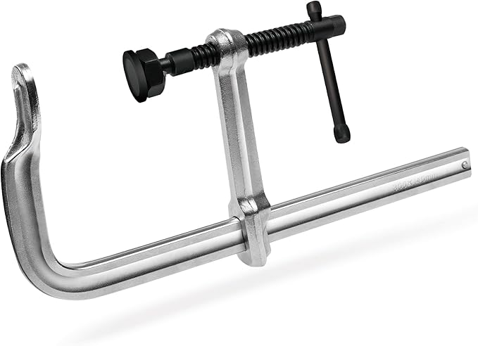 1-Pack 12-Inch Heavy-Duty F-Clamps for Welding, Woodworking & Metalworking – 3450 lbs Load Capacity,5-1/2 Inch Throat Depth, All-Steel Construction