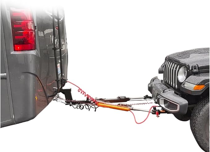 Roadmaster Nighthawk Tow Bar and Baseplate Combo with Universal Economy Wiring Kit fits 2019-2025 Gladiator JT | Easy Maintenance | Includes TrendsAuto Decal
