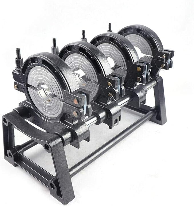 2.48-6.3Inch Fusion Pipe Welder, 4 Clamps Manually Operated HDPE Butt Fusion Welding Machine for PE PP PB PVDF HDPE PVC