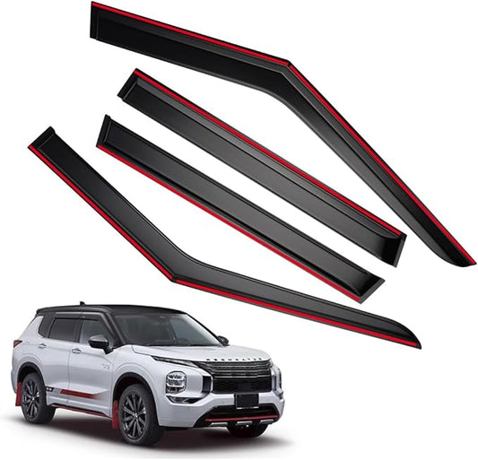 4 Pieces in-Channel Extra Durable Rain Guards Fit for 2022-2025 Mitsubishi Outlander, Window Deflectors, Window Visors