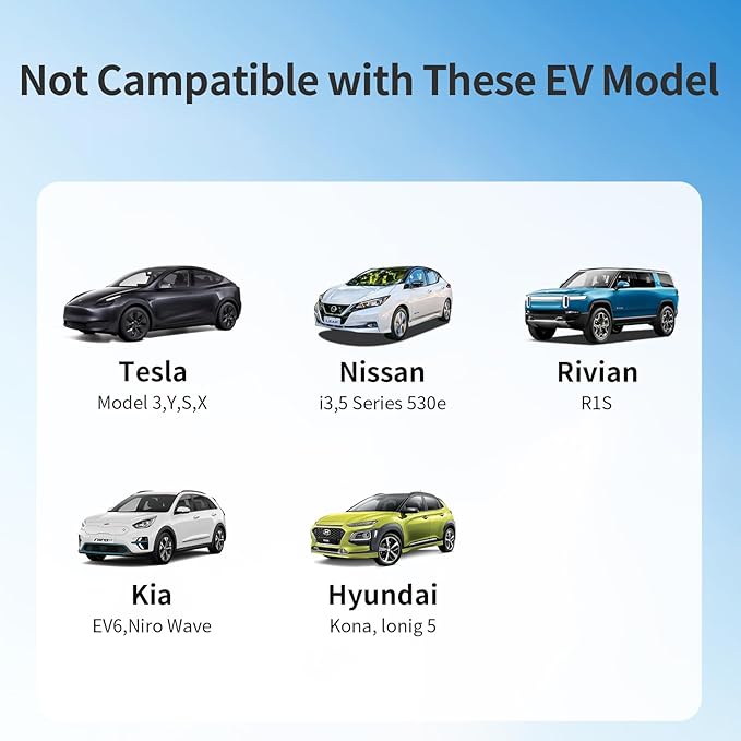 For Tesla to J1772 Adapter with Security Lock, Max 80A 250V Silver Plated NACS to J1772 adapter for Level 2 EV Charging, Fits Tesla Wall/Destination/Mobile Connectors, Non-Supercharger Compatible