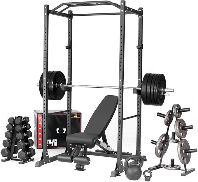 PAPABABE HEX Dumbbell Set 2.5-125lb, Rubber Encased Home Gym Dumbbells, Exercise & Fitness Weights Dumbbells for Women & Men, Hand Weight for Strength Training