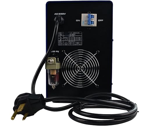 LOTOS LTP7000 70Amp Non-Touch Pilot Arc Plasma Cutter, Brown, 7/8" Inch Clean Cut