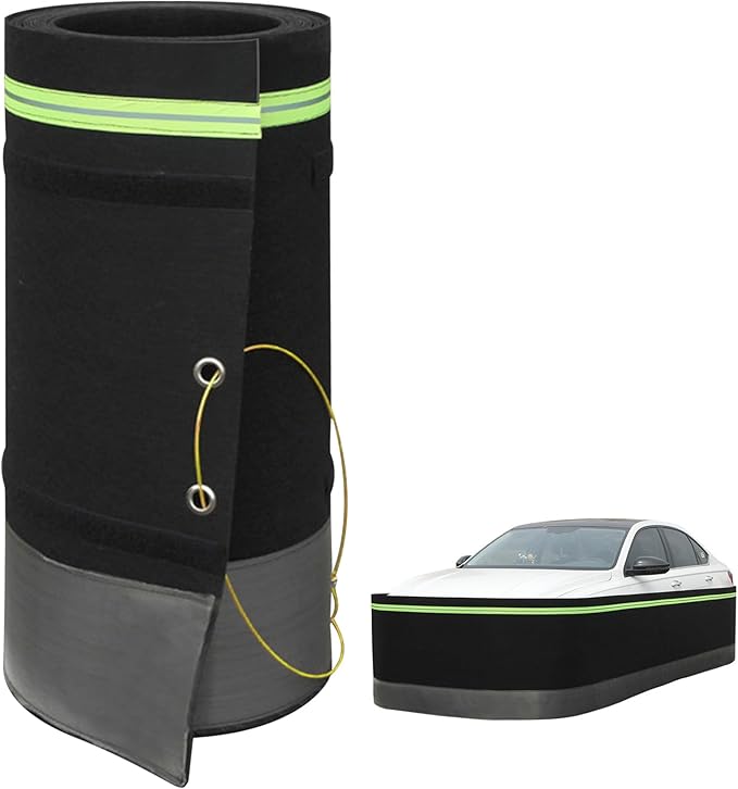 Rv Skirting for Travel Trailer Rv Skirt Iron Mesh at The Bottom Rv Covers, Easy Installation Skirting for Mobile Home Exterior, Rv Winter Skirting Thickening (32 in Tall, 48 FT)