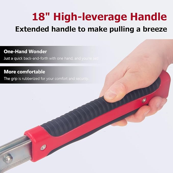 Come Along Winch,5 Ton Capacity with 11.5FT Steel Cable,Heavy Duty Come Along Tool with Dual Gears,3 Hooks,Hand Winch Tool for Road Vehicle Recovery and Pulling Tree,Fence Stretcher,Frame