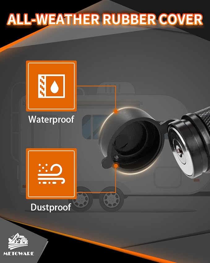 METOWARE Trailer Hitch Locks, 1/2" and 5/8" Diameter Dual Bent Pins for Class I-IV Hitches, Anti-Theft Hitch Lock for 1-1/4" 2" and 2-1/2" Receiver, Fits Towing Trailer Truck Car Boat RV (1 Pack)