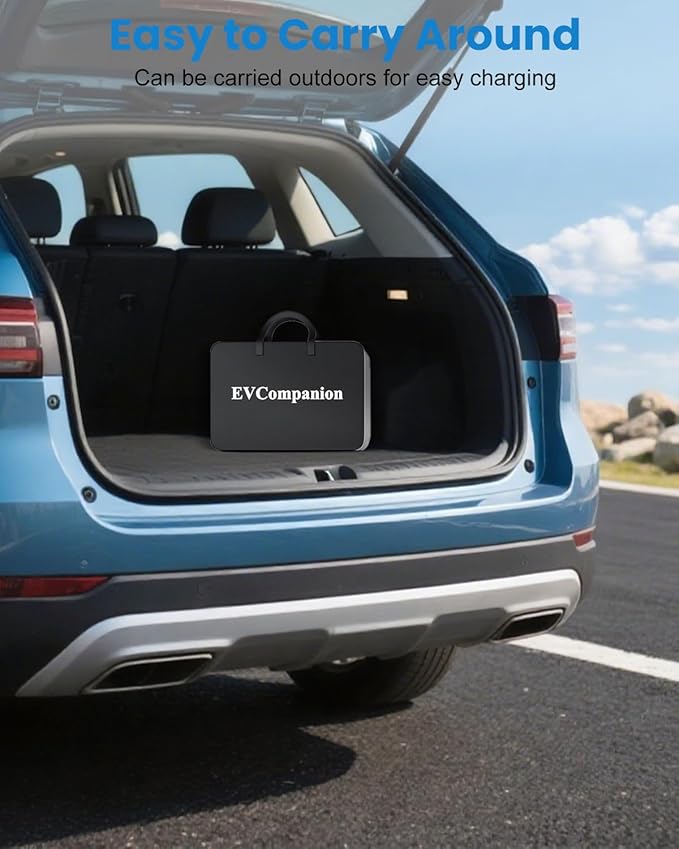 Level 1 & Level 2 EV Charger - 16A Adjustable Current, Timer Function | 110V-240V, 21FT Cable | Compatible with All SAE J1772 EVs/PHEVs | NEMA 6-20 Plug & 5-15 Adapter