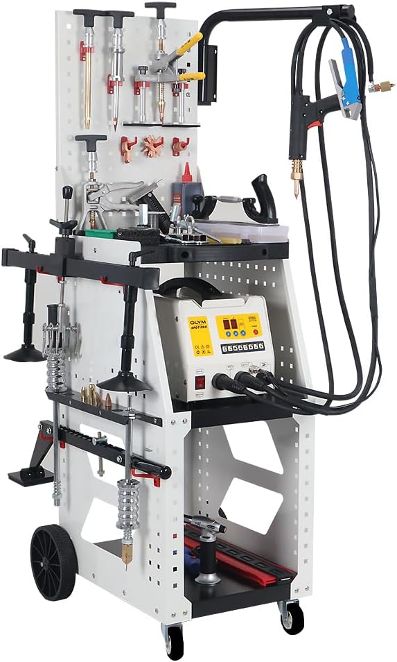 Spot Welder Dent Puller Steel Dent Pulling Machine Dent Repair Kit 90ES Steel Dent Pulling Machine Car Auto Repair Machine 3KW Stud Welder Dent Puller Machine, 220V