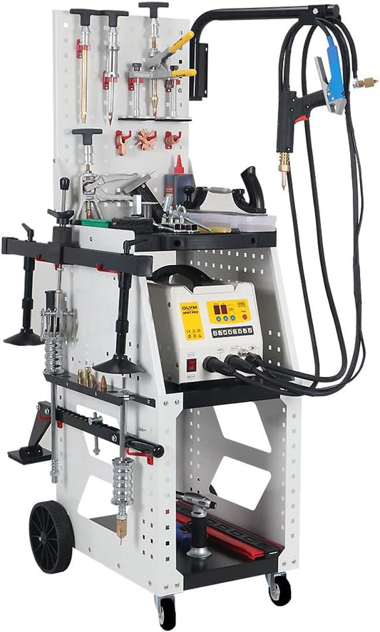 Spot Welder Dent Puller Steel Dent Pulling Machine Dent Repair Kit 90ES Steel Dent Pulling Machine Car Auto Repair Machine 3KW Stud Welder Dent Puller Machine, 220V