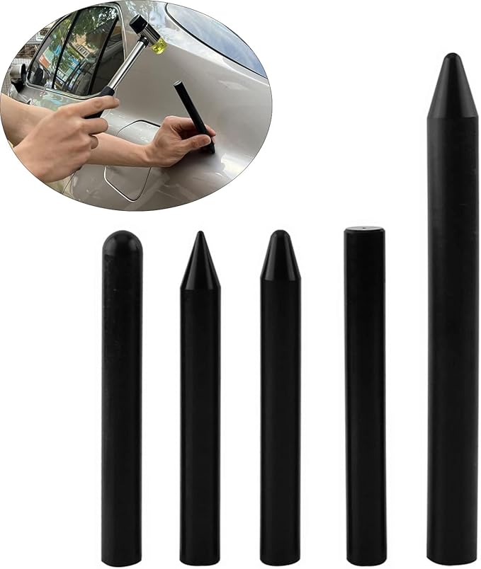 Gold Lifter Toools Kit,Auto Dent Puller Kit,Car Bodywork Door Dings Remover,Paintless Large & Small Ding Hail Dent Removal Tools with Toolbox (XB84)