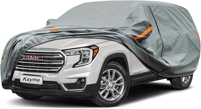 Kayme Heavy Duty SUV Car Cover Custom Fit GMC Terrain (2010-2025) Waterproof All Weather for Automobiles, Full Exterior Covers Sun Rain UV Protection.（Deliver About 3-10 Days）