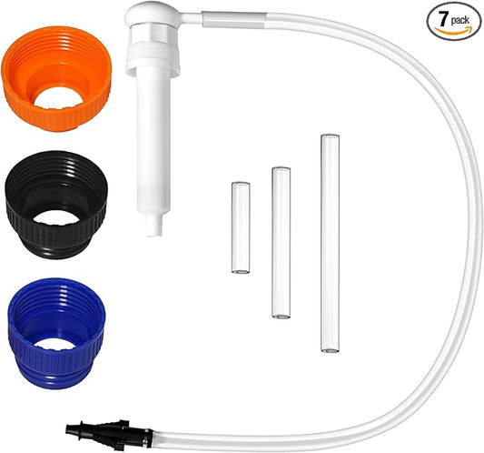 30cc Hand Oil Transfer Pump Fluid Pump for Gallon Bottles and Wide-Mouth Quart Bottles - Transfers Gear Oil, Transmission Fluid, Differential Fluid, and Antifreeze
