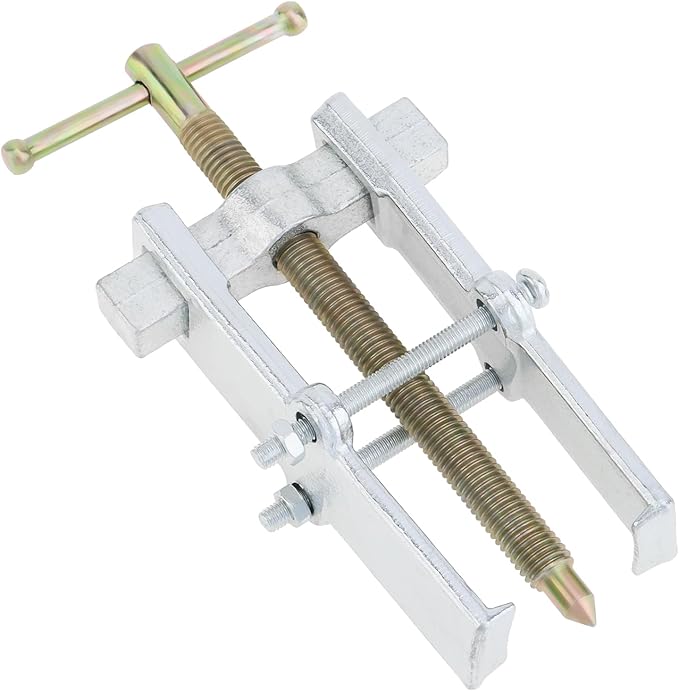 ChgImposs 4 Inch Two Jaw Bearing Puller Tool, Adjustable Carbon Steel Gear Pulley & Flywheel Remover Kit for Motorcycle, Car & Machine Use