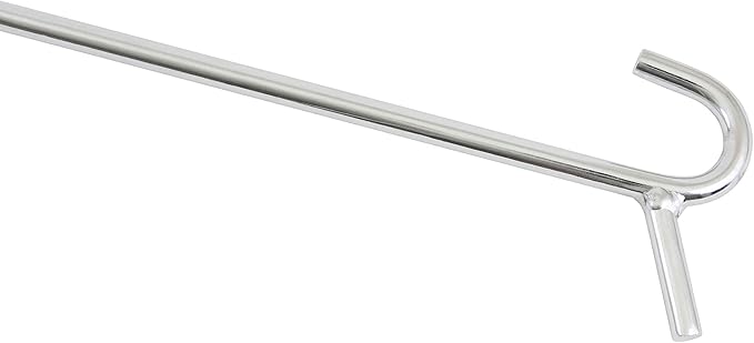 Mytee Products (2 Pack) Heavy Duty Chrome Fifth Wheel Pin Puller w/Hook 34"