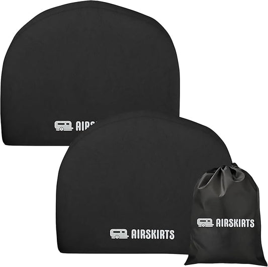 Single-Axel RV Tire Covers for Trailers, RVs, Campers, Waterproof and UV Resistant, Thick 600D Oxford Polyester Material, Durable Protection, Fits 27"-30" Tires, RV Tire Covers Set of 2