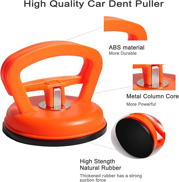 Dent Puller Kit for Car, 3-Pack Paintless Car Dent Repair Remover Kit, Dent Removal Tool with Suction Cup for Auto Body Hood/Door, No Glue No Scratch