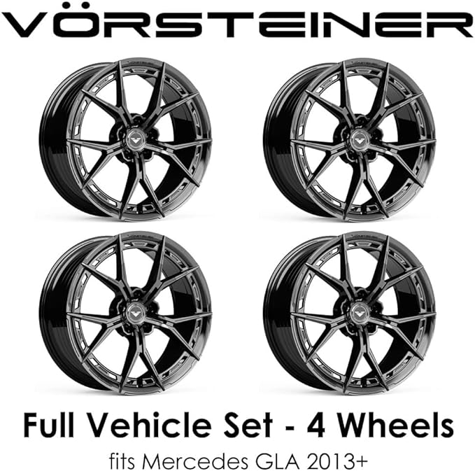 Vorsteiner VFX-002 20x9 (Fr) & 20x10 (Rr) Carbon Graphite Wheel Set fits Mercedes GLA 2013+ (4 Wheels Included)