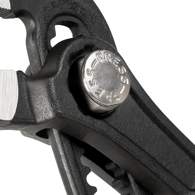 Klein Tools D5053BKIT 3-Piece Adjustable Pliers, Quick-Adjust Klaw Pump Pliers Set, 7-Inch, 10-Inch, and 12-Inch, Compact Design with V-Jaw and Hardened Teeth for Maximum Torque