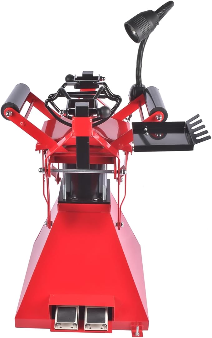 Tire Spreader Changer with Light Tire Repair Machine Wheel Patching Plug Tool for 4-15" Wide Auto Tire Repair