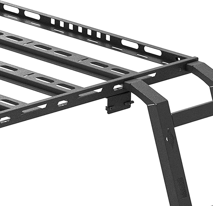 Roof Rack Cargo Basket with 4 LED Light Bars & Ladder Compatible with Toyota 4Runner / Land Cruiser & Prado 4 Doors Hardtop Cargo Carrier, Rooftop Luggage Storage Holder Cargo Racks