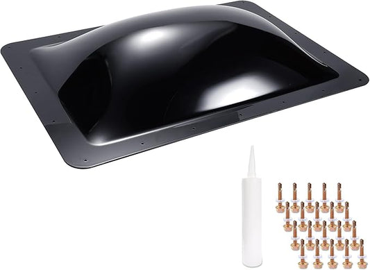 RV Skylight Replacement | 18" x 26" Camper Skylight | RV Shower Skylight Replacement | Fit Standard 14" x 23" Openings | Smoke Gray