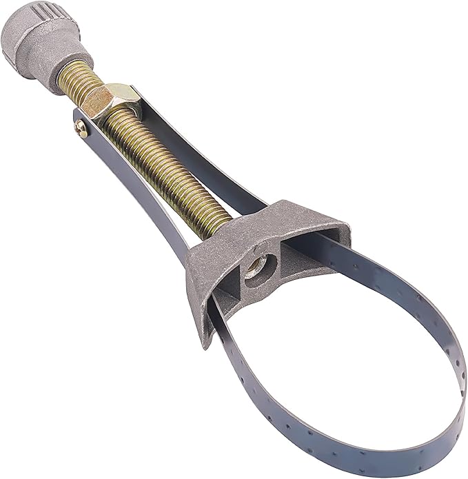 AHL Car Auto Oil Filter Removal Tool Strap Wrench 60mm To 120mm Diameter Adjustable Compatible with Car, Truck, Honda Yamaha Suzuki