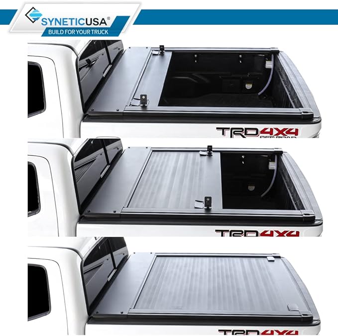 Syneticusa MR Retractable Hard Tonneau Cover Fits 2016-2026 Toyota Tacoma 6ft Truck Bed Waterproof Accessories