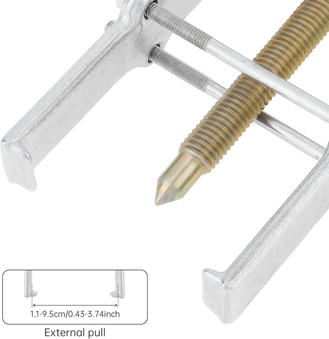 ChgImposs 6 Inch Two Jaw Bearing Puller Tool, Adjustable Carbon Steel Gear Pulley & Flywheel Remover Kit for Motorcycle, Car & Machine Use