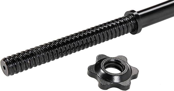 Cast Iron Standard Weight Plates Including 5FT Standard Barbell with Star Locks, 45-Pound Set (35 Pounds Plates + 10 Pounds Barbell), Multiple Styles