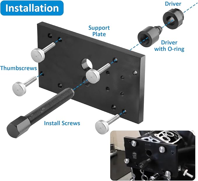 Wsays Inner Camshaft Bearing Installer and Puller Tool Compatible with Harley Fit M8 Eight Engines Remover Tool 2017-2025