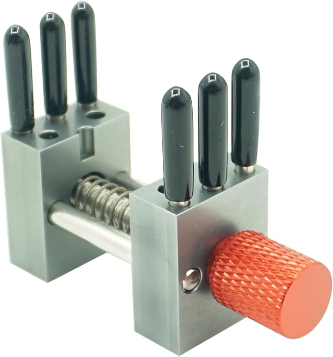 Multi Function Handheld Mini Vise - Metal Tiger Pliers With Adjustable Width from 0.78-1.18 Inches Are Used for DIY Making Tools Such As Model Making And Amateur Craft Assembly（Red）