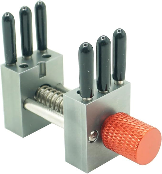 Multi Function Handheld Mini Vise - Metal Tiger Pliers With Adjustable Width from 0.78-1.18 Inches Are Used for DIY Making Tools Such As Model Making And Amateur Craft Assembly（Red）