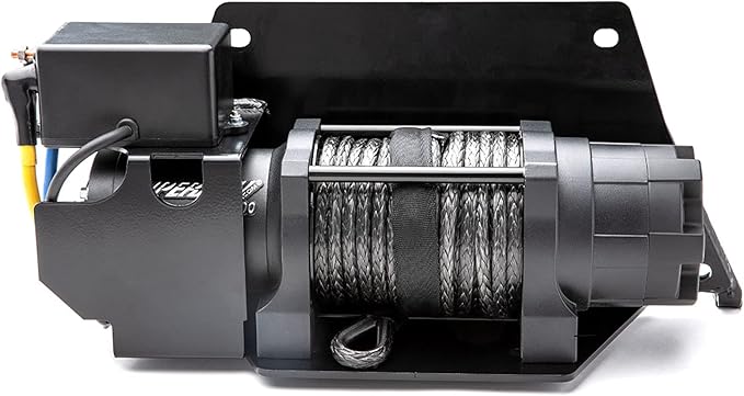 SuperATV 6000 lb. Ready-Fit Winch for Polaris Ranger Models (See Fitment List) | 266.1 Gear Ratio | 50 Foot Remote Range | 3/16 Inch Steel