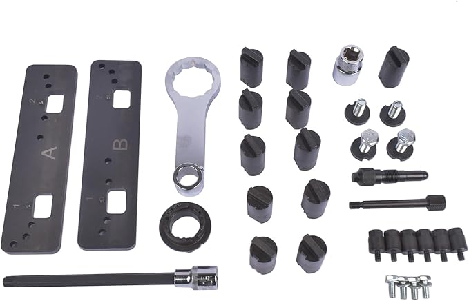 EA839 Engine Camshaft Timing Tool Kit T40331 Replacement for Audi A4 Porsche 2.9T 3.0T Hybrid Version T90002 Camshaft Locking Device Tool