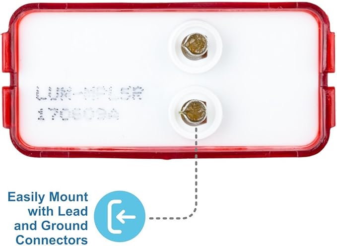 Lumitronics RV Mini Thin Line 37 Series Sealed LED Marker/Clearance Light (Red)