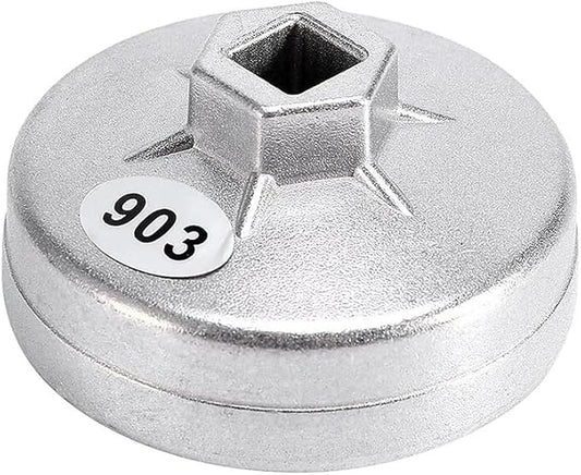 74mm 14 Flute Aluminum Oil Filter Wrench Socket Remover Tool Compatible with B MW Be nz AU DI