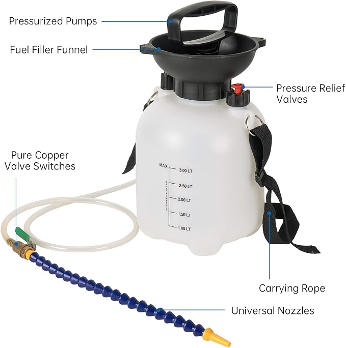 AIGMISON 3L Transmission Fluid Pump, Transmission Fluid Hand Pump Automotive,Transmission Oil Pump, Manual Automotive Oil Filling System