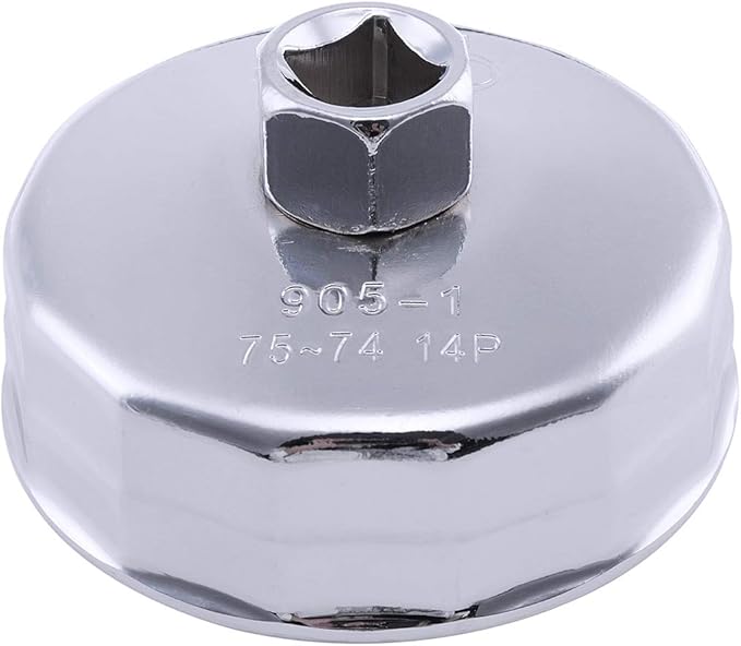 74mm 14 Flutes Oil Filter Socket Wrench Cup Cap Removal Tool for Audi Toyota VW