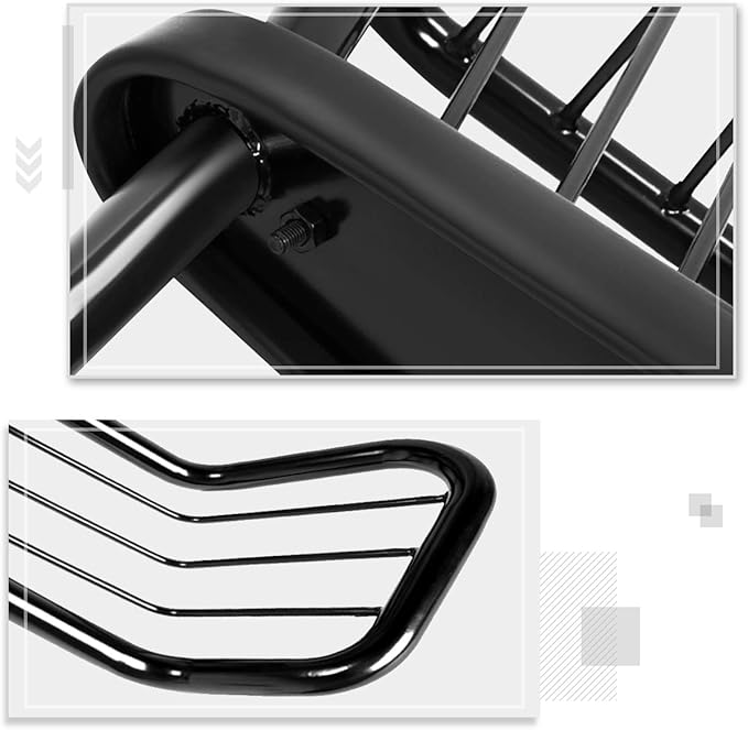 Compatible with Sequoia UCK SUV 01-07 Front Bumper Brush Grille Guard Protector,Coated Black