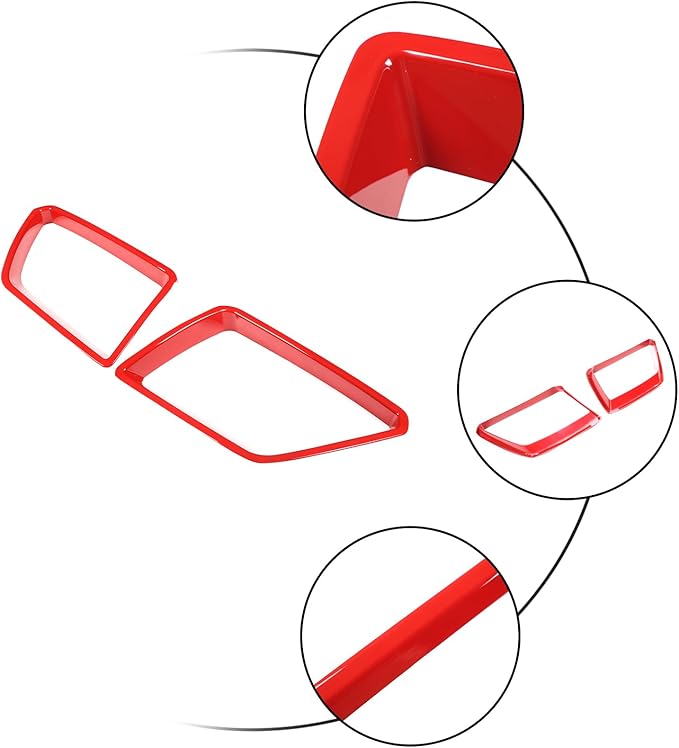 Car Front Bumper Grille Cover Trim Compatible with Pontiac G8 08-09/Holden Commodore 06-12 ABS Front Grille Bumper Grill protective cover decorative accessories (Sport Red)