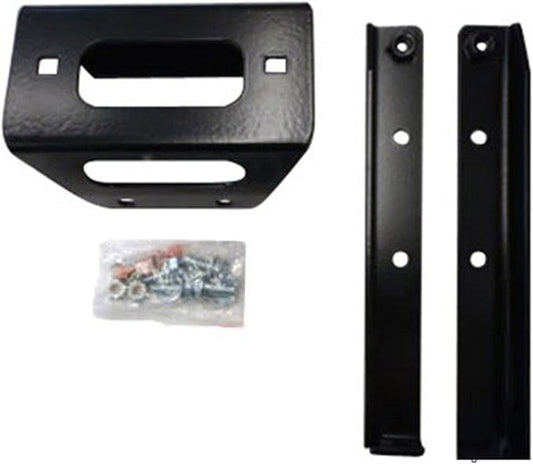 SuperATV Winch Mounting Plate for Polaris RZR 800/800 S / 4 800/570 / 570 S (See Fitment) | Works with 4500 LB Winch | 3/16" Steel Plating | RZR Winch Plate has Bolt-On Installation