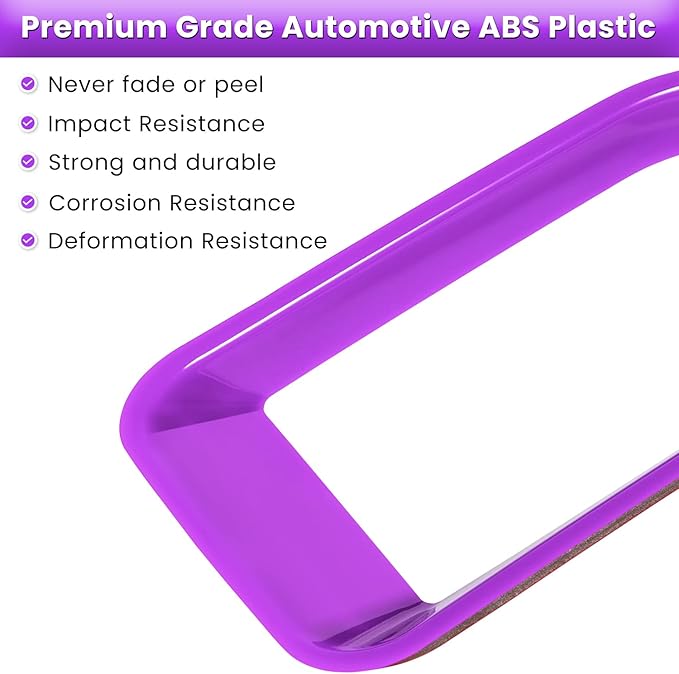 Front Grille Mesh Inserts & Headlight Cover for Jeep Wrangler JL JLU Sport & Sport S Only 2018-2023 Exterior Accessories Clip-in Grille Guard Cover Headlight Bezels Trim Ring (Purple 9PCS)